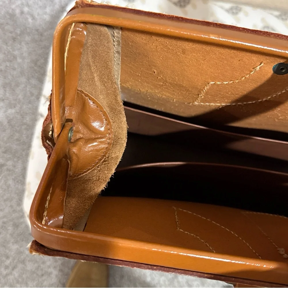 VTG‎ 1960-1970's 7oz Top Grain Cowhide Doctor Briefcase Attache Case Satchel USA